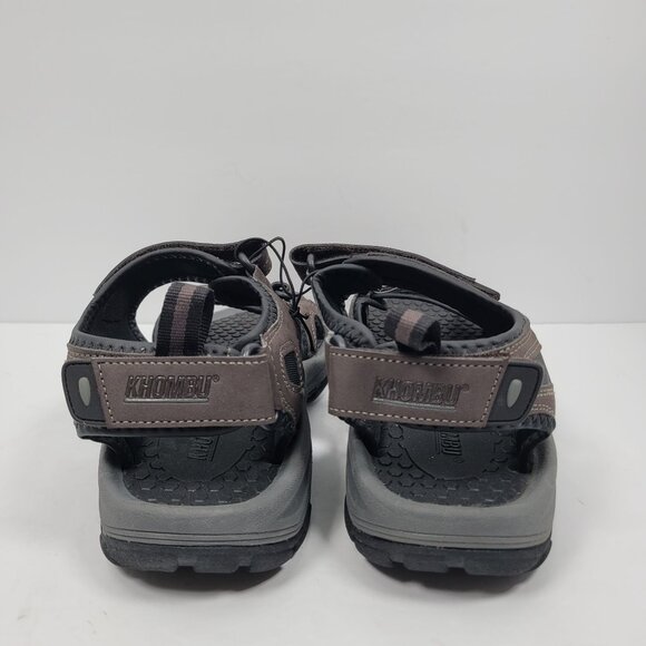 Khombu Barracuda River Comfort Men's Dark Brown Sandals US Size 11M NWT - Picture 4 of 8